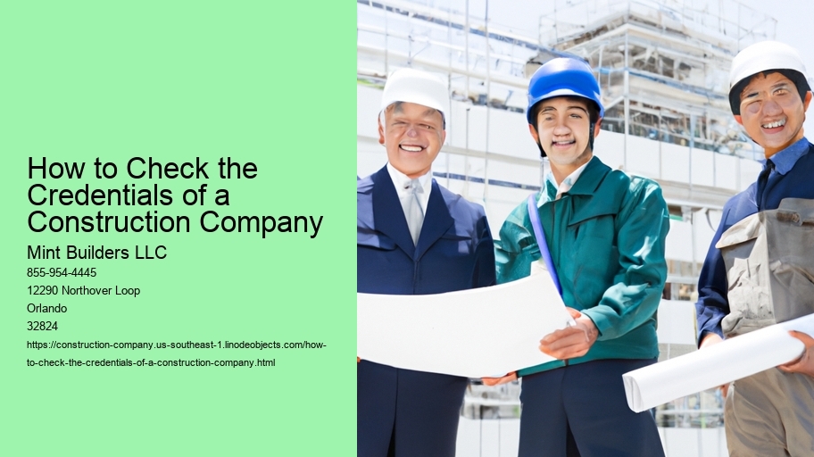 How to Check the Credentials of a Construction Company