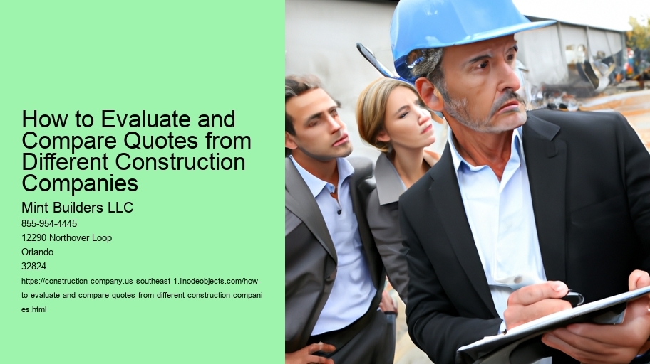 How to Evaluate and Compare Quotes from Different Construction Companies 