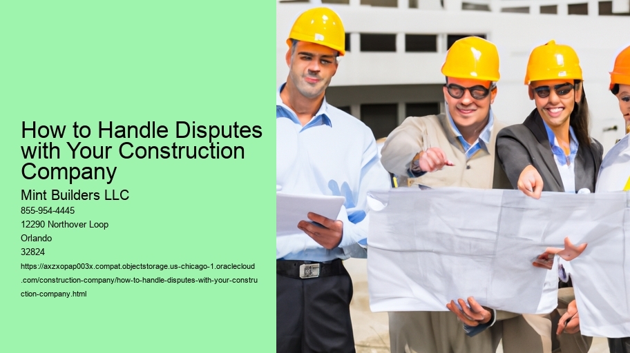 How to Handle Disputes with Your Construction Company